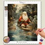 Santa in a Boat