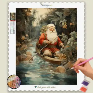 Santa in a Boat