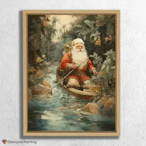 Santa in a Boat