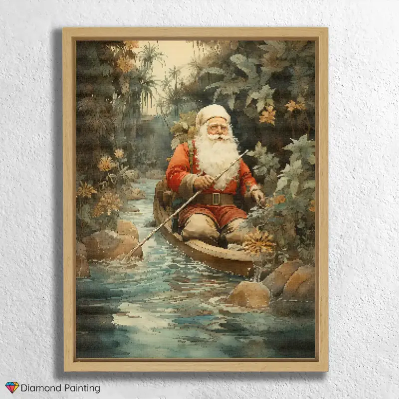 Santa in a Boat