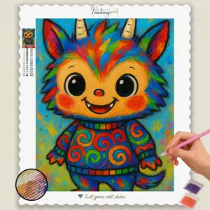 Whimsical_Colorful_Labubu Doll