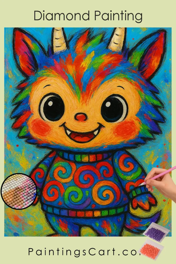 Whimsical_Colorful_Labubu Doll