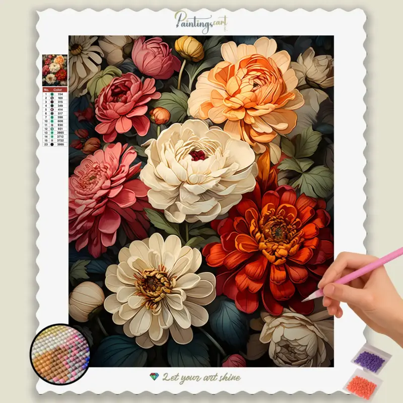 Zinnias Autumn Zenith Flower