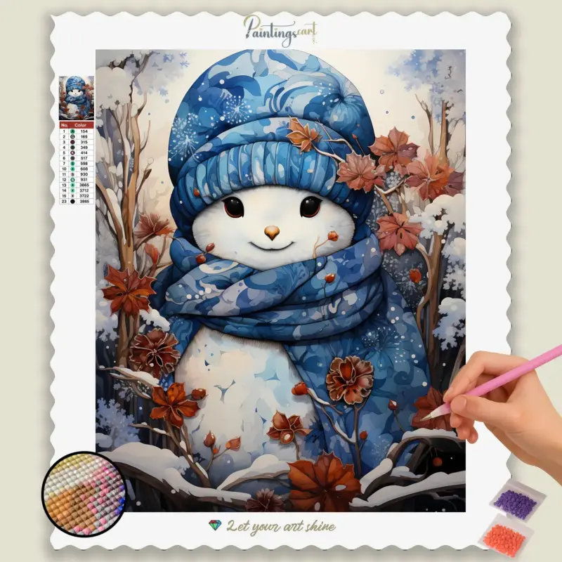 Snowman Kawaii Winter