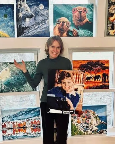 Happy customer's painting