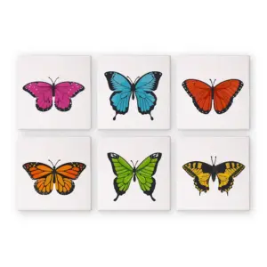 Bunte Schmetterlinge – Mini Malen nach Zahlen