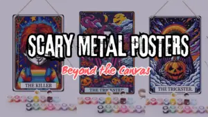 Scary Halloween DIY metal Posters