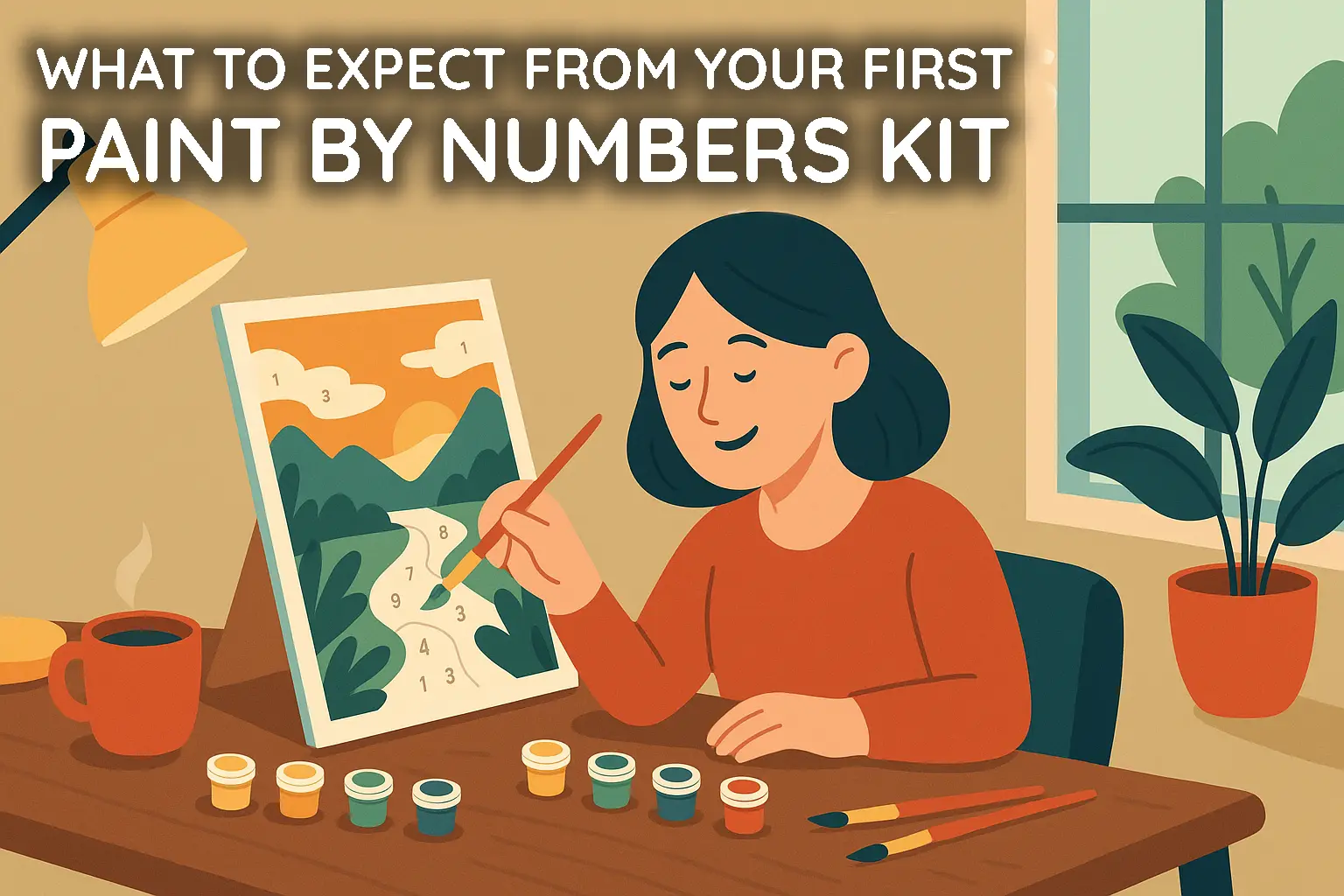 What to expect from your first paint by numbers kit