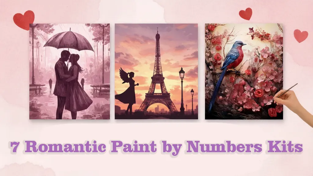 7 Romantic Paint by Numbers Kits